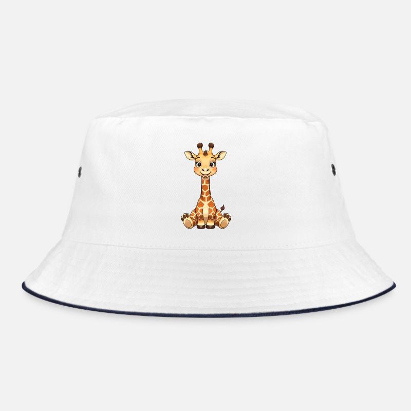 Kuschelige Giraffe Lächeln Bucket Hat