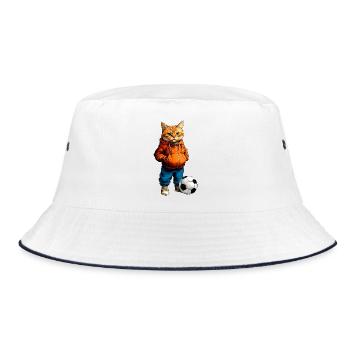 Footballer Cat - Bob - blanc/marine - Devant