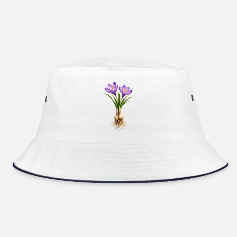 Crocuses with bulbs and roots Bucket Hat