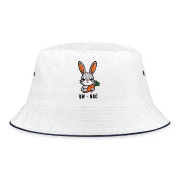 QW-NAĆ Lapin – Lapin Carotte Drôle - Bob - blanc/marine - Devant