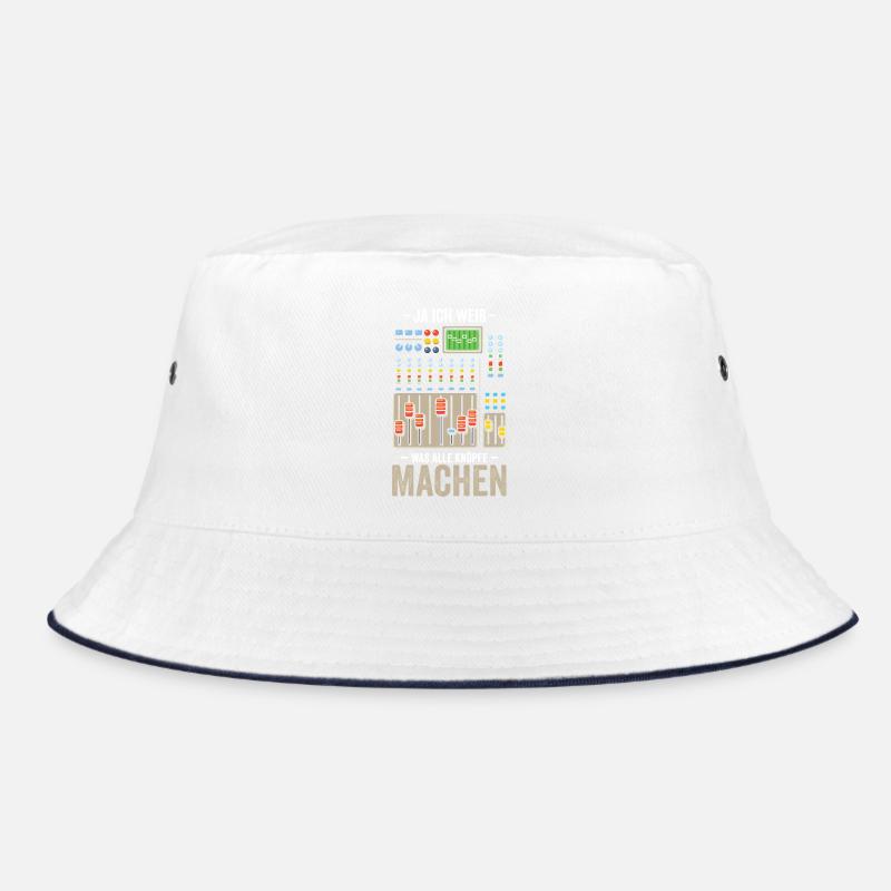 Ja ich weiß was Knöpfe tun Tontechniker Bucket Hat
