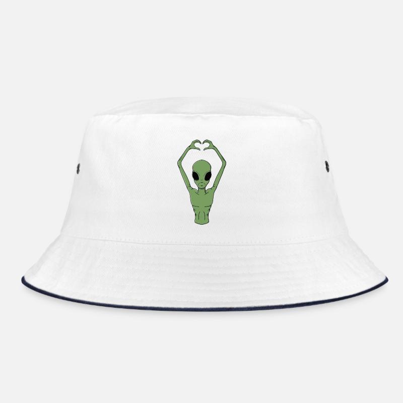 Alien-Herz-Pose Bucket Hat