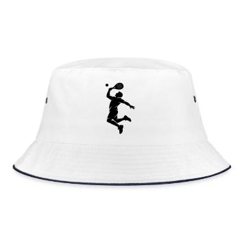 Men's padel smash - Bucket Hat - white/navy - Front