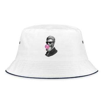 John Brown Bubble Gum. - Bucket Hat - Weiß/Navy - Vorne