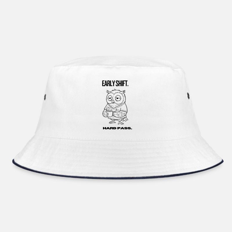 Early Shift Owl Shirt – Hard Pass Bucket Hat