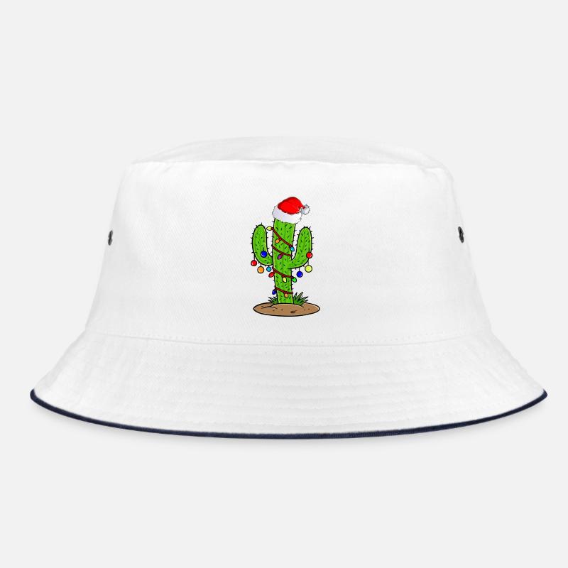 Kaktus-Weihnachtslichter Bucket Hat