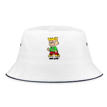 Amed Geliii - Bucket Hat - white/navy - Front