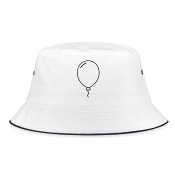 Ballon – Fête, Légèreté et Bonne Humeur - Bob - blanc/marine - Devant