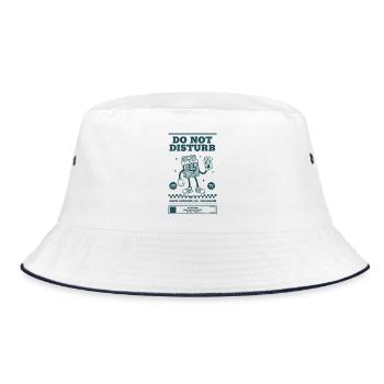 Do Not Disturb Pack Opening In Progress Trading - Bucket Hat - white/navy - Front