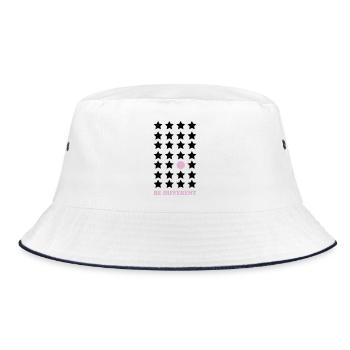 Be Different – Pastel Point Be Different - Bucket Hat - white/navy - Front
