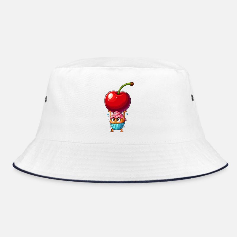 Kirsche Kraft Cupcake Held Bucket Hat