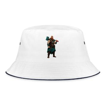 Viking Warrior - Bucket Hat - white/navy - Front