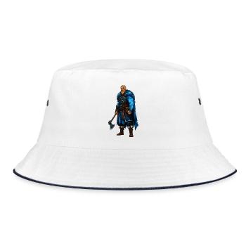 Viking Warrior - Bucket Hat - white/navy - Front
