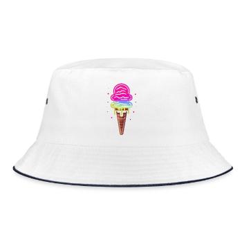 Cornet de crème glacée - Bob - blanc/marine - Devant