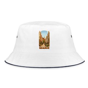 Danzig Gdansk Altstadt - Bucket Hat - Weiß/Navy - Vorne