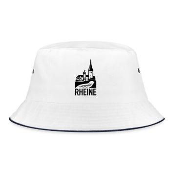 Rheine Silhouette - Bucket Hat - Weiß/Navy - Vorne