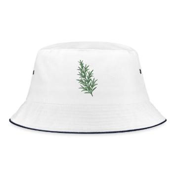 rosemary - Bucket Hat - white/navy - Front