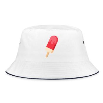 Popsicle - Bucket Hat - white/navy - Front