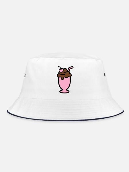 Icône de la glace milkshake - Bob - blanc/marine - Devant