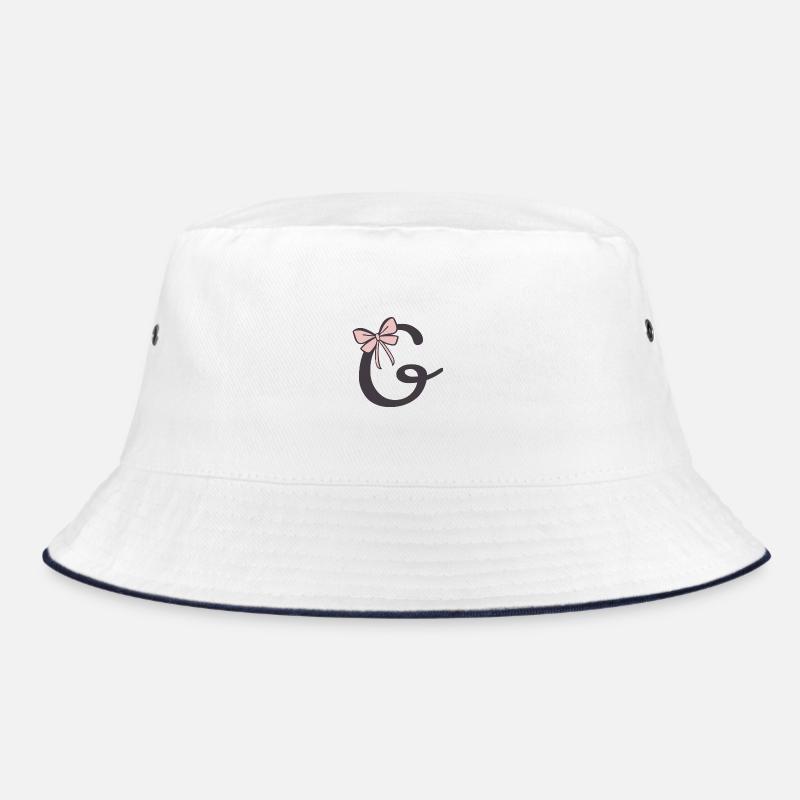 Anfangsbuchstabe G Schleifchen Bucket Hat