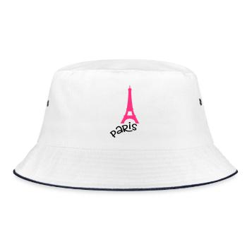Paris - Bucket Hat - white/navy - Front