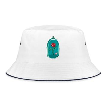 Magic rose - Bucket Hat - white/navy - Front