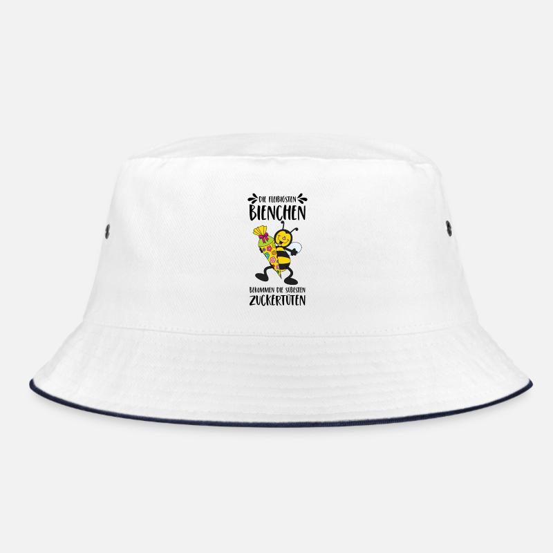 Biene fleißig Schule Zuckertüte süß Schulkind Bucket Hat