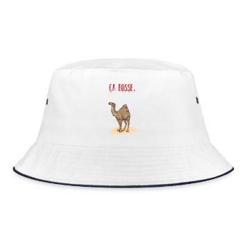 Es funktioniert - Bucket Hat - Weiß/Navy - Vorne