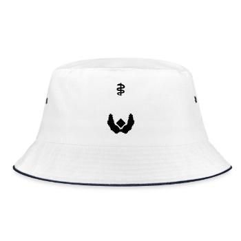 Oberstabsarzt Dienstgrad - Bucket Hat - Weiß/Navy - Vorne