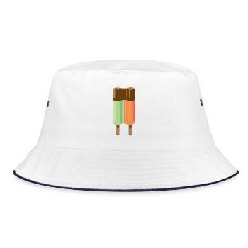 Popsicles - Bucket Hat - white/navy - Front