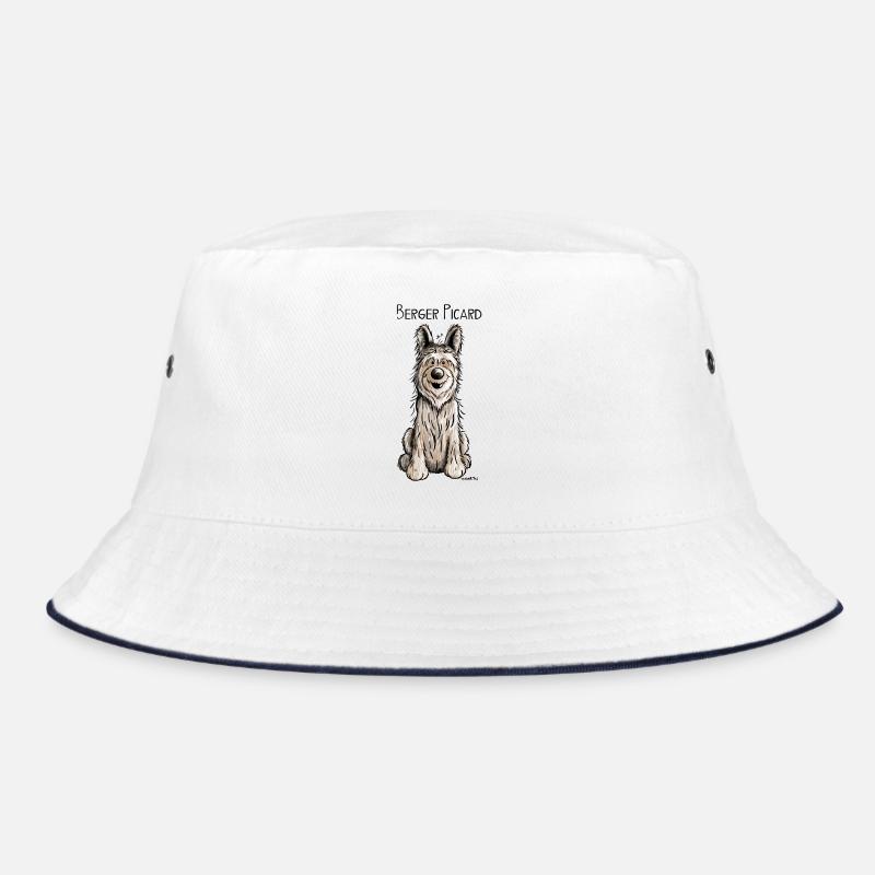 Berger Picard - Chien- Cadeau - Bob - blanc/marine