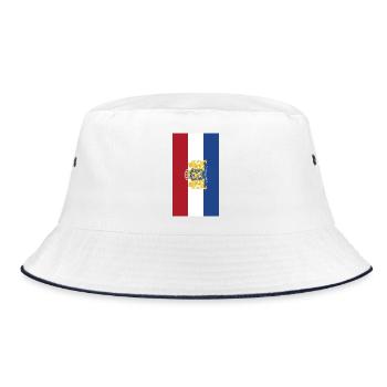 Netherlands flag phone case - Bucket Hat - white/navy - Front