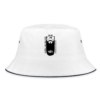 So lange kenne ich meine Frau schon - Bucket Hat - Weiß/Navy - Vorne
