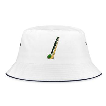 Alphorn Bong - Bucket Hat - Weiß/Navy - Vorne