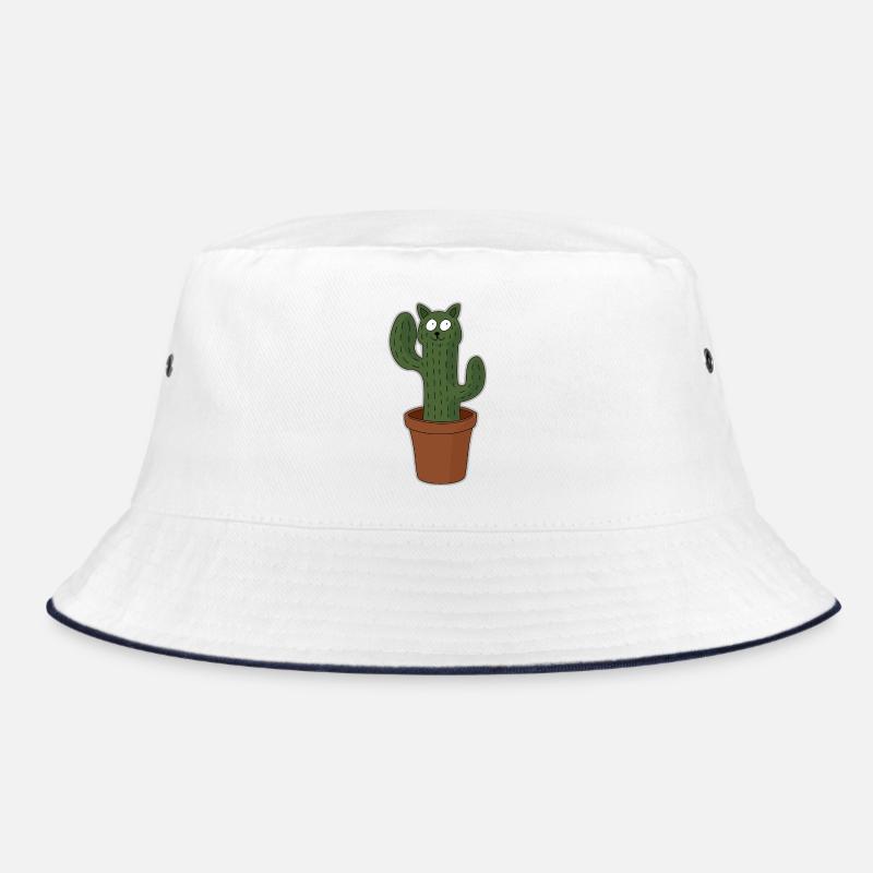 Katze als Kaktus im Blumentopf Bucket Hat