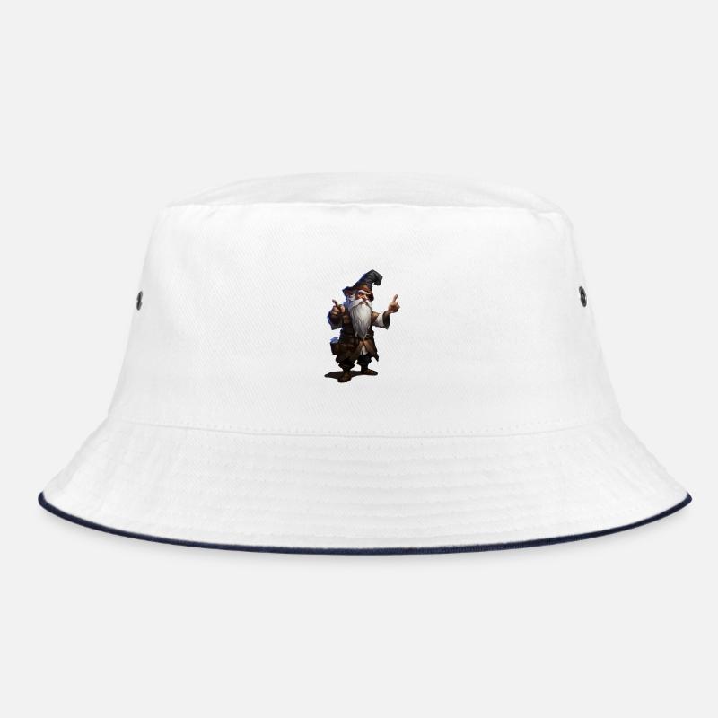 Cool Dwarf Mage – Fantasy RPG Cartoon Bucket Hat