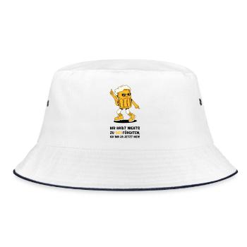 Ihr Habt Nichts Zu Bierfürchten - Bucket Hat - Weiß/Navy - Vorne