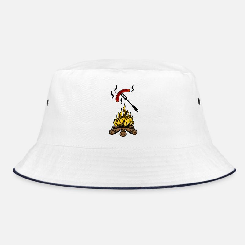 Feu de camp avec saucisse bratwurst Bob