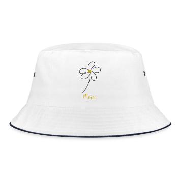 MISTRESS. THANK YOU. THANK YOU MISTRESS. MISTRESS - Bucket Hat - white/navy - Front