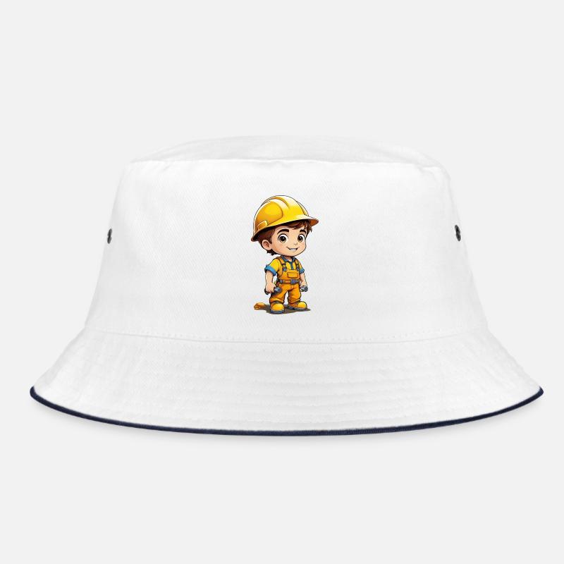 Builder - Bucket Hat - white/navy