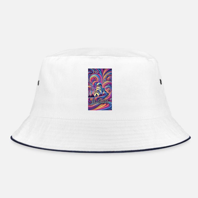 Belgrad Serbien Panorama Design Bucket Hat