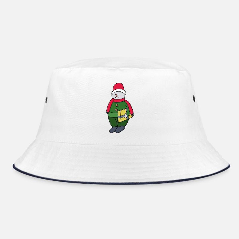 Kalter Winter Schneemann Bucket Hat