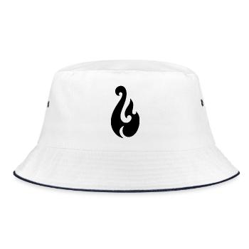 Maui's hook - Bucket Hat - white/navy - Front