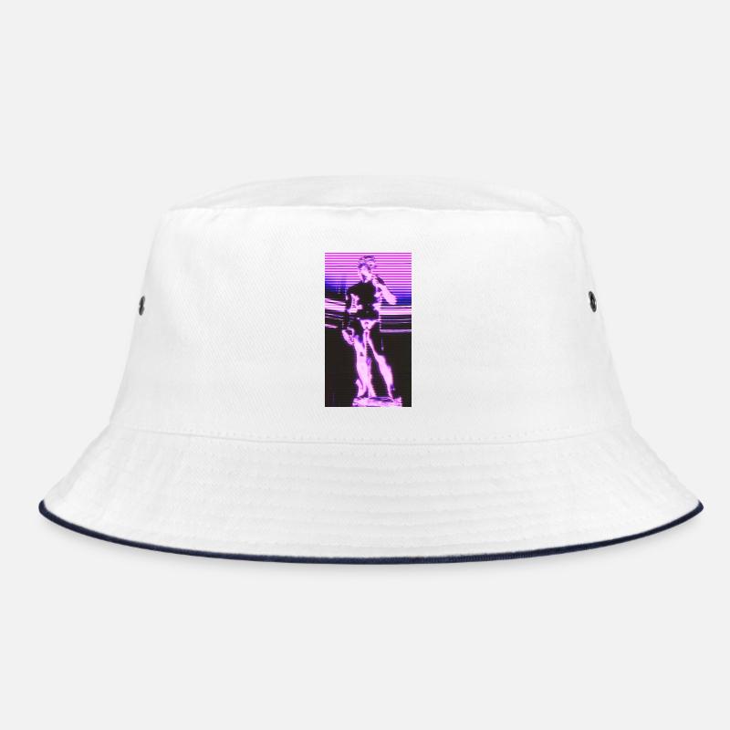 Glitch Futuristic Statue Bucket Hat