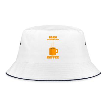 Dario J’ai besoin de mon café - Bob - blanc/marine - Devant