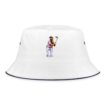 Camels Golf - Bucket Hat - white/navy - Front