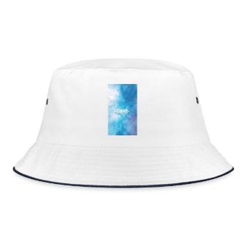 Abstract Aquatic Summer Design~Summer~ - Bucket Hat - white/navy - Front