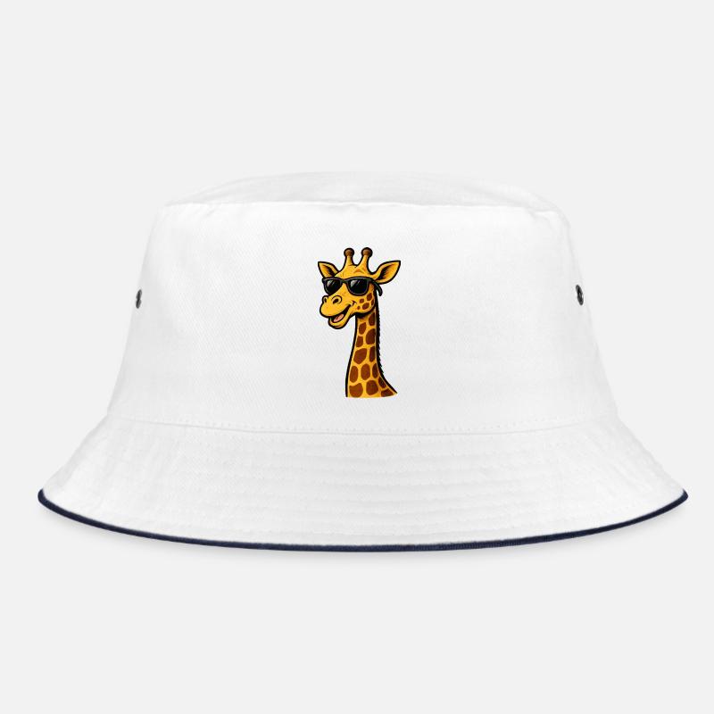 Girafe avec lunettes de soleil - Bob - blanc/marine