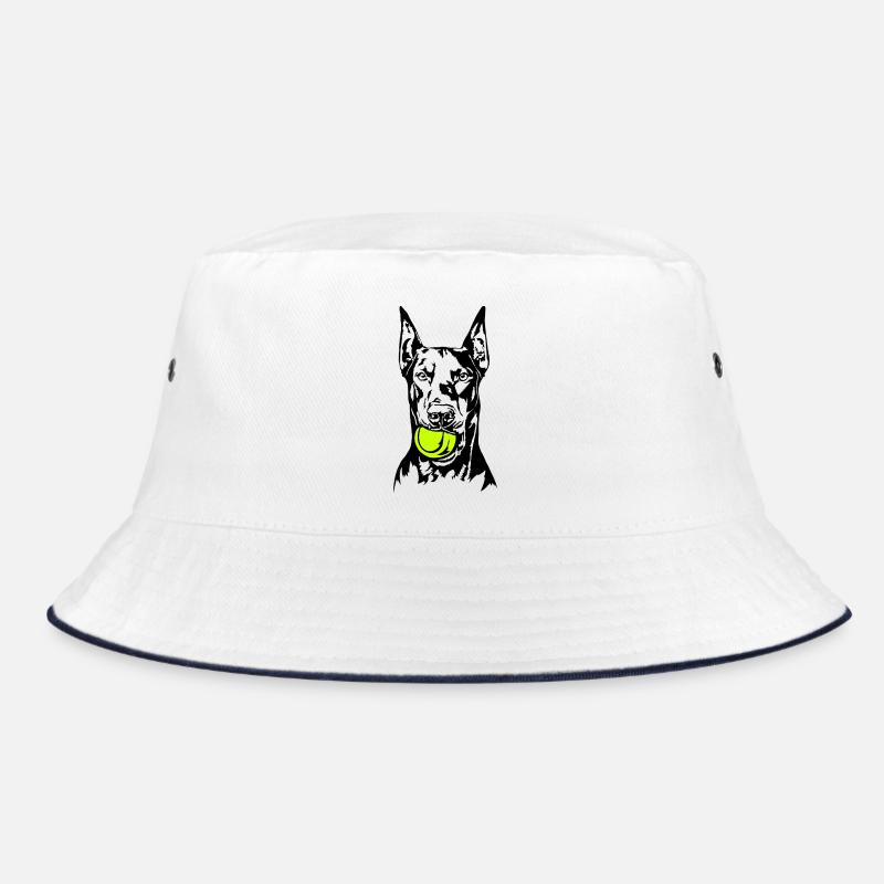 Dobermann Ball Balljunkie Hunde Wilsigns Bucket Hat