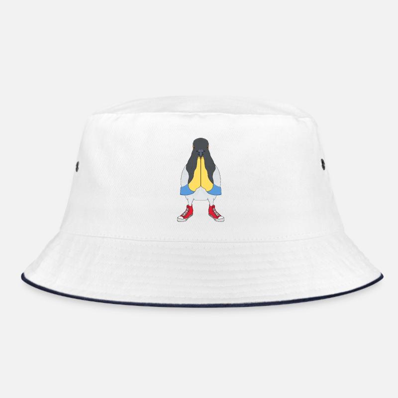 Praying Pigeon with Shoes Bucket Hat